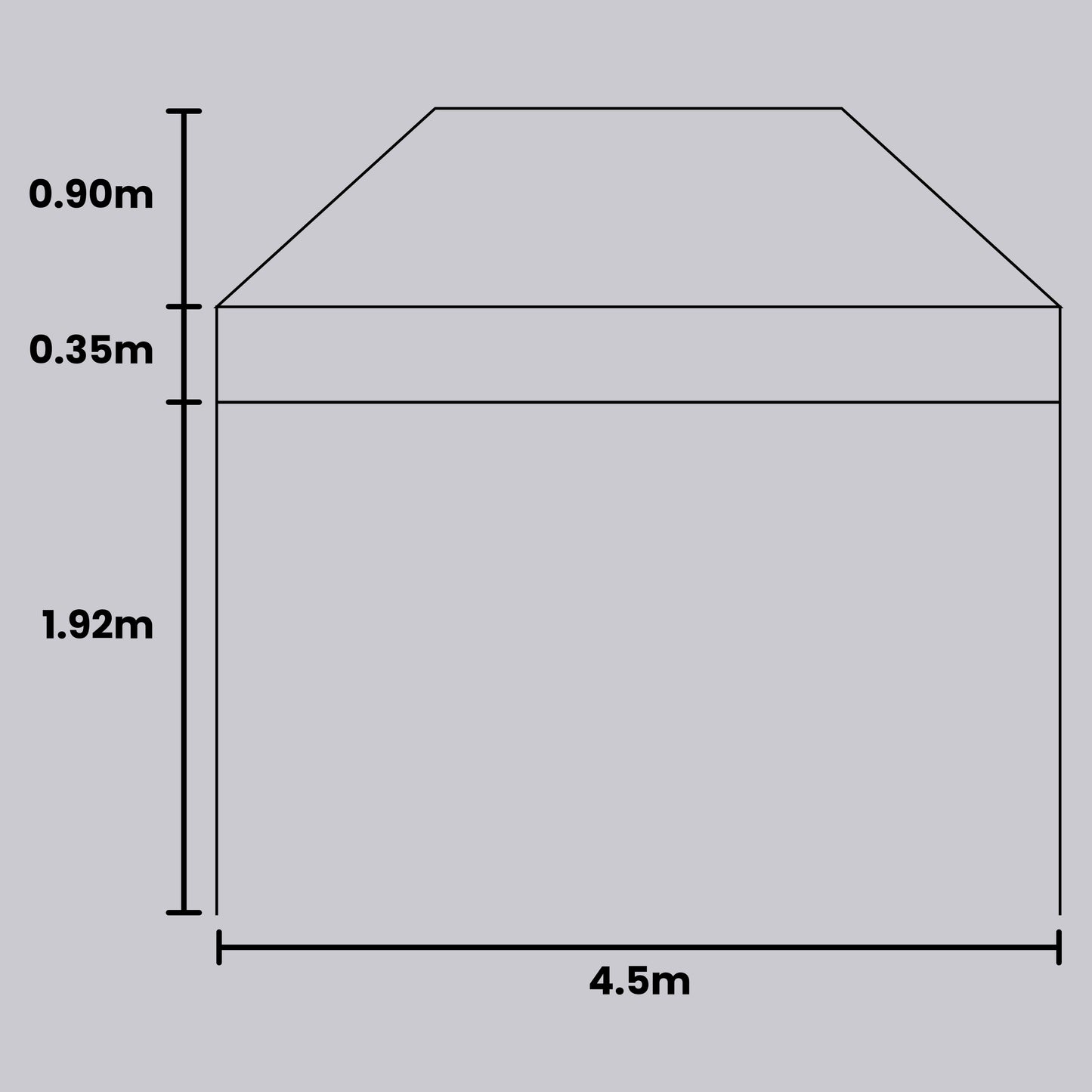 Branded Gazebo 4.5x3m