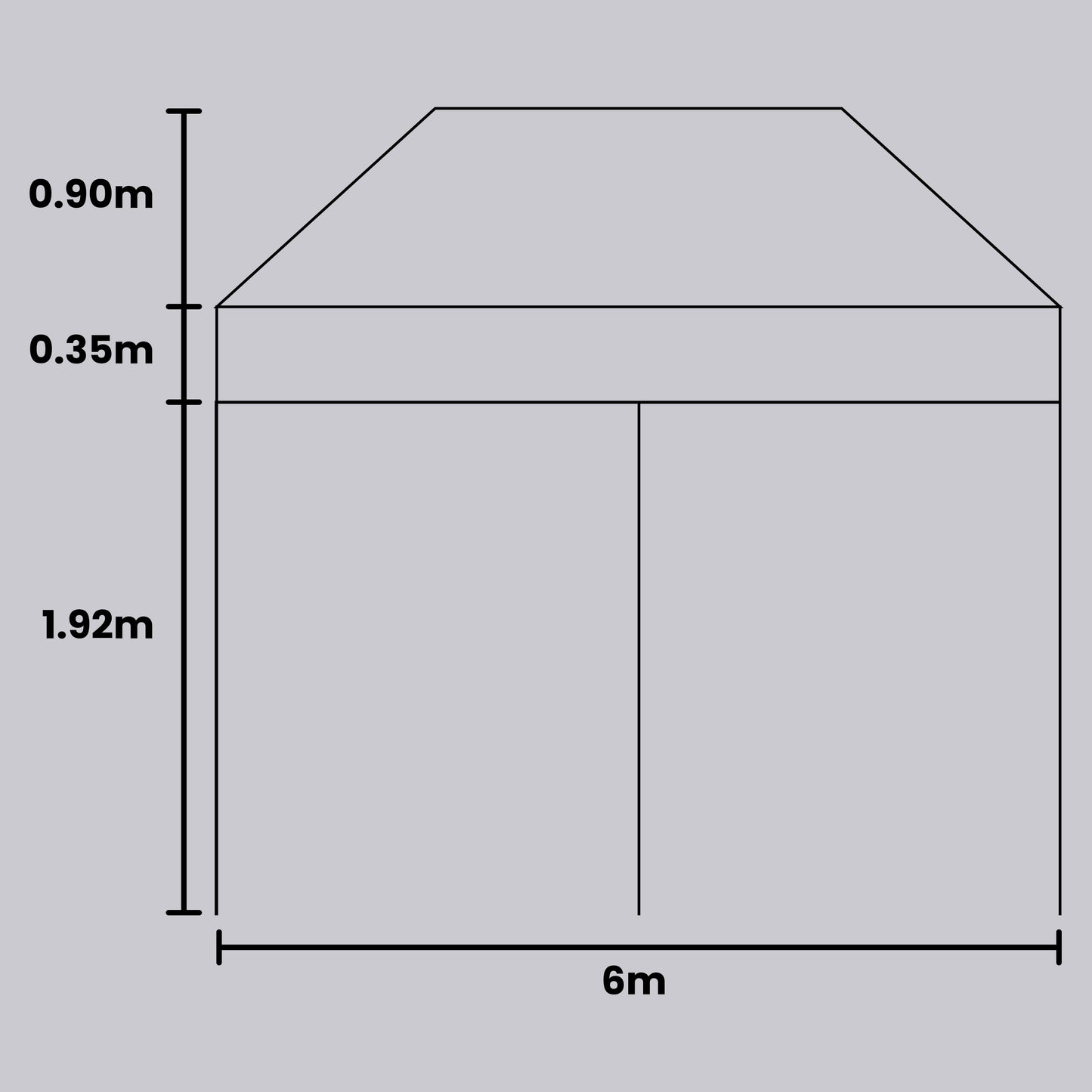 Branded Gazebo 6x3m
