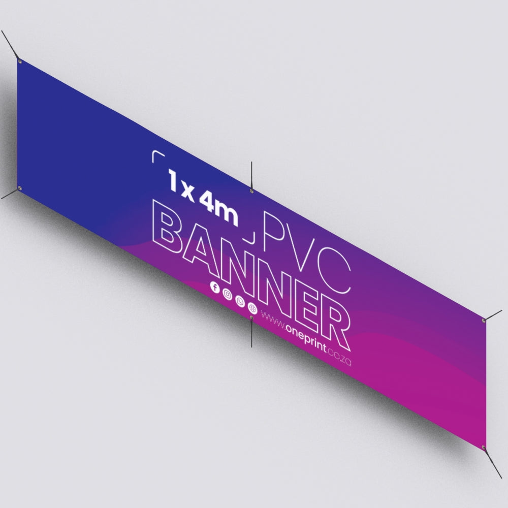 PVC Banner 1 x 4m