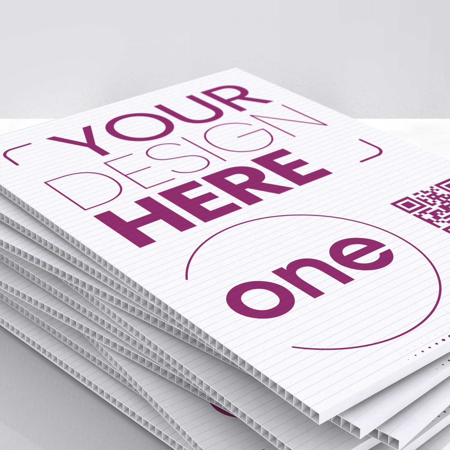 3mm Correx Board, printed both sides, 600x800mm