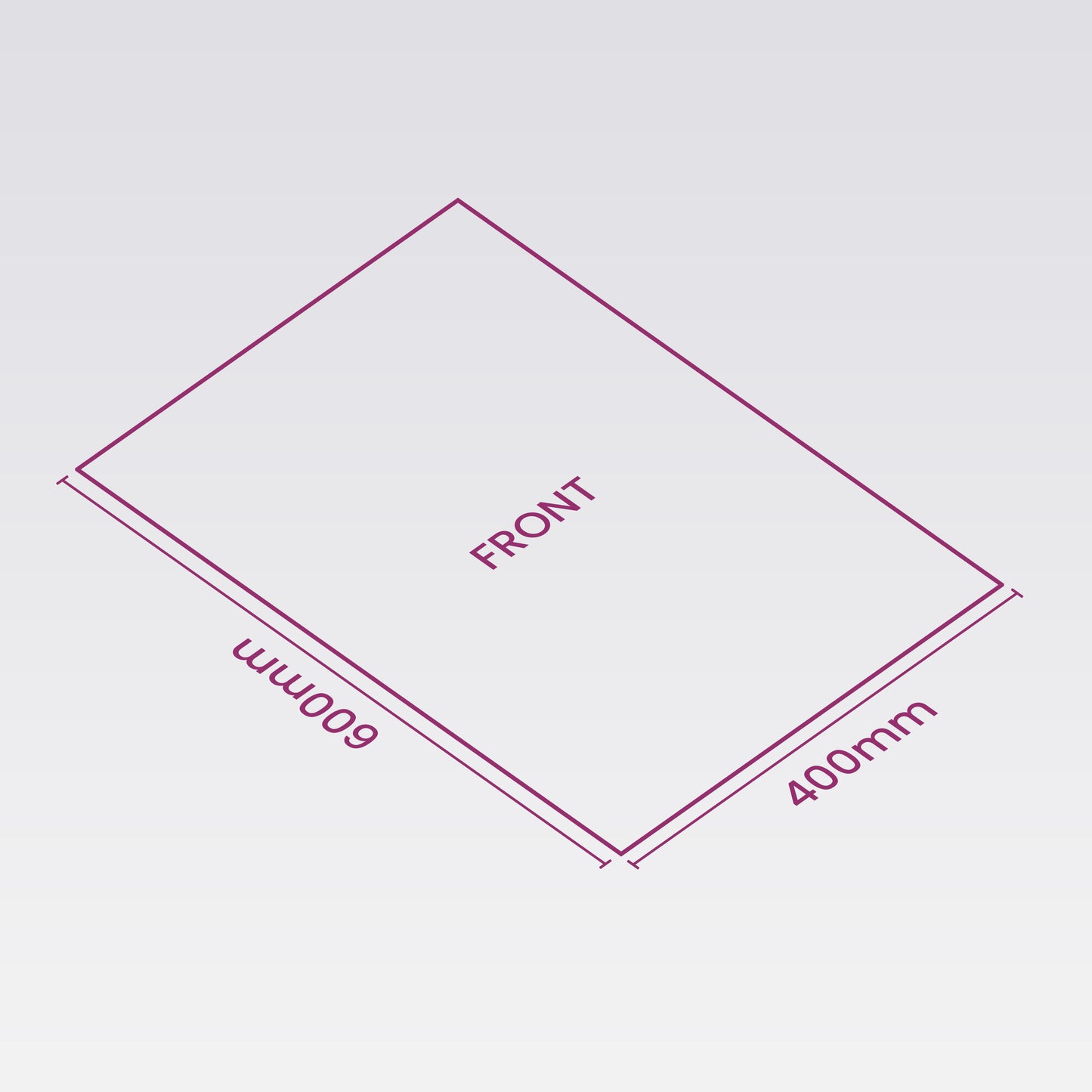 3mm Correx Board, printed 1 side, 400x600mm