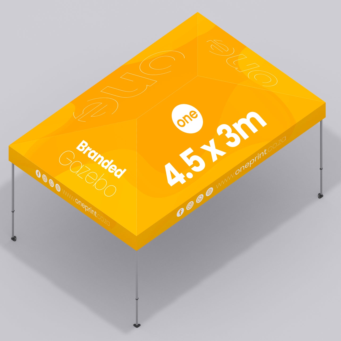 Branded Gazebo 4.5x3m