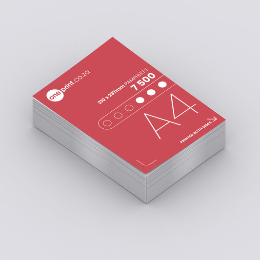 7500 x A4. Printed both Sides