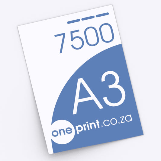 7500 x A3. Printed both Sides