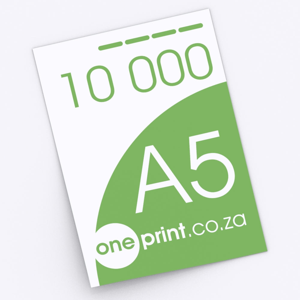 10000 x A5. Printed both Sides