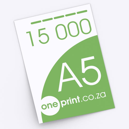 15000 x A5. Printed both Sides