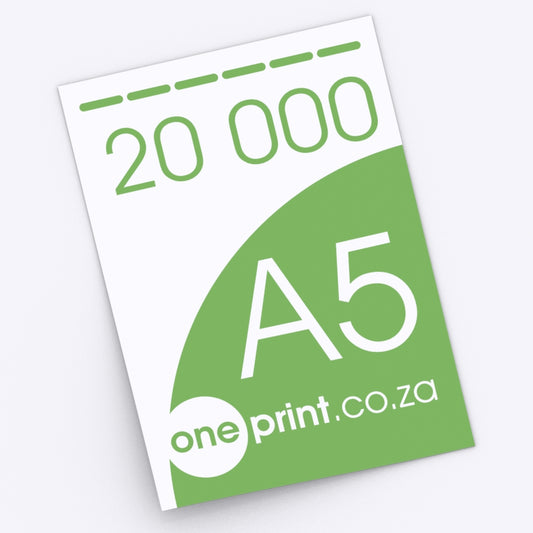 20000 x A5. Printed both Sides