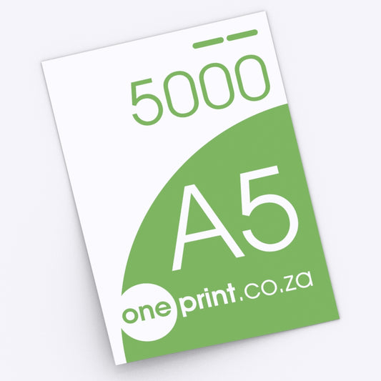 5000 x A5. Printed both Sides