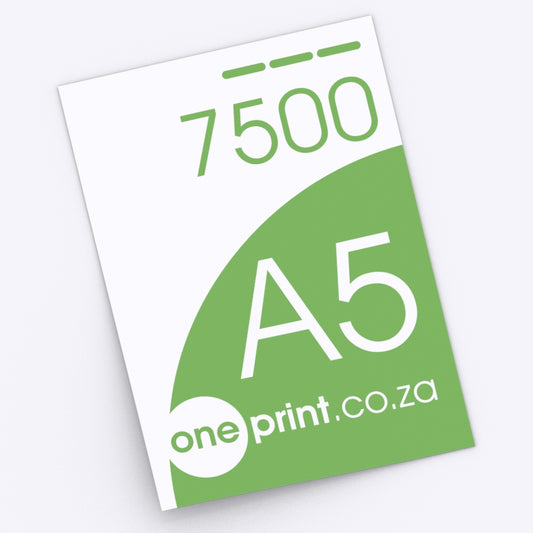 7500 x A5. Printed both Sides